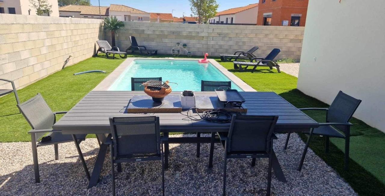 Appart Tout Neuf + Piscine Rivesaltes Extérieur photo